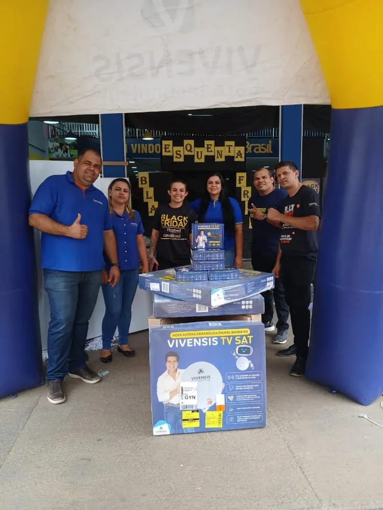 Produtos Vivensis TV SAT no ponto de venda